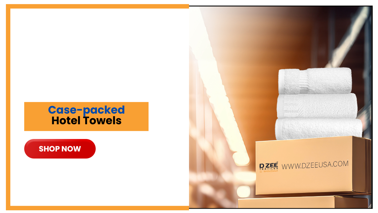 case packed Hotel towels