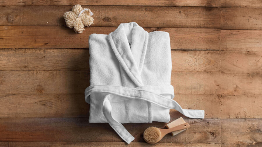 Plush Bathrobes and Slippers