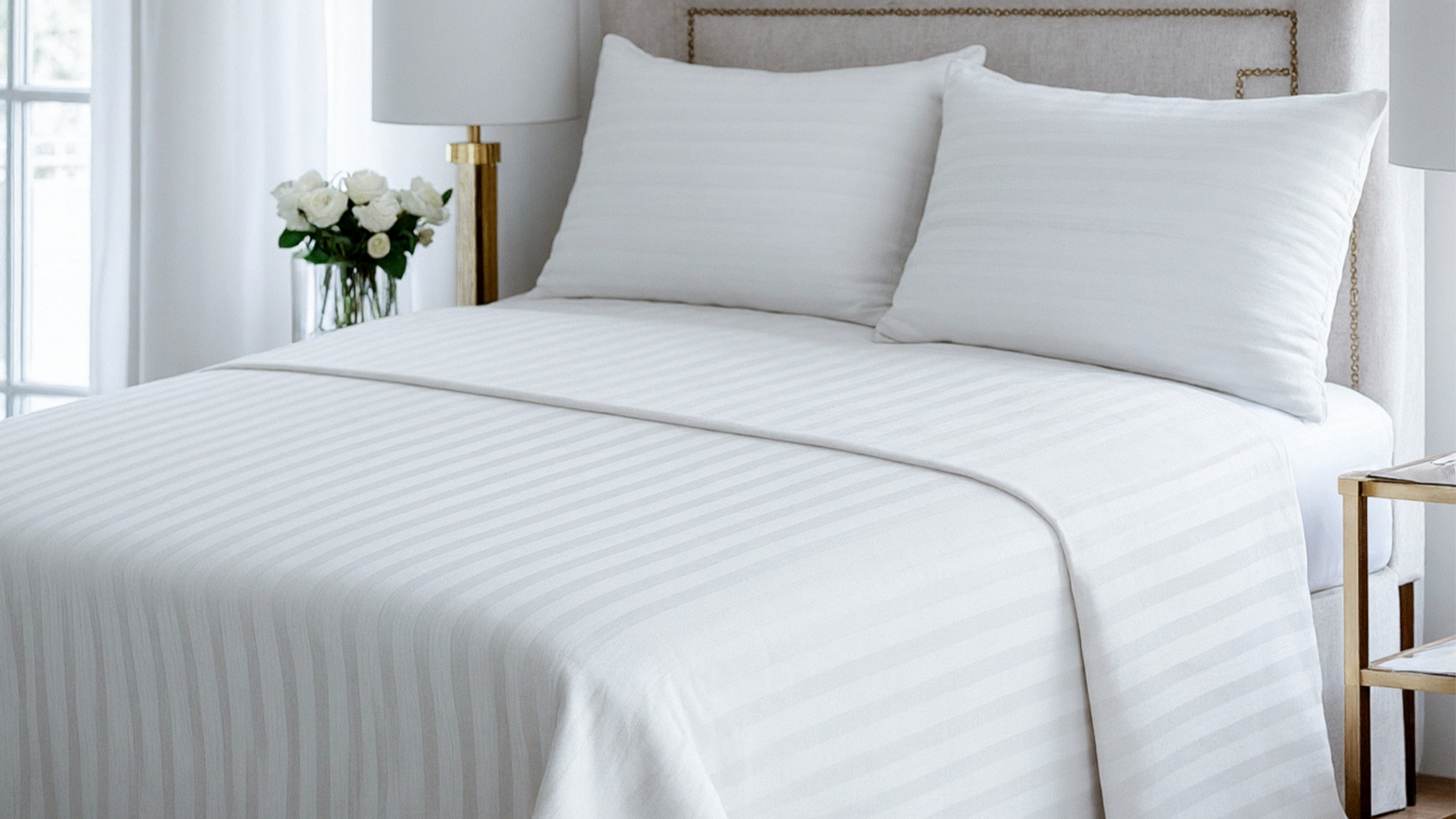 Swiss Stripe T-250 Sheets