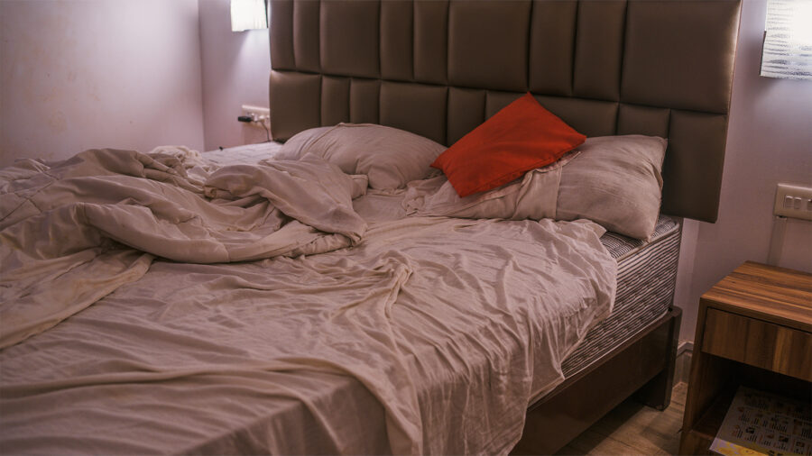 Dirty or Worn-Out Bedding