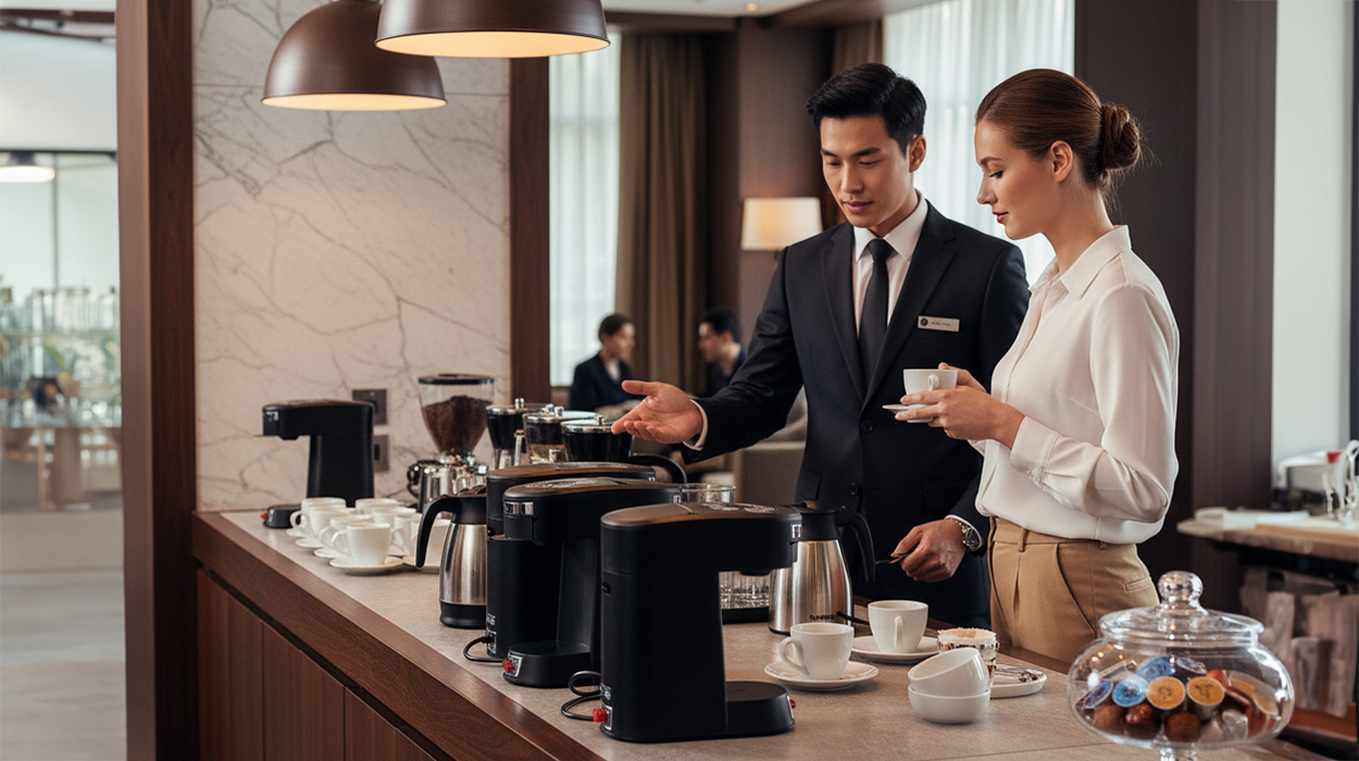 Why Every Hotel Room Needs an In-Room Coffee Maker Machine