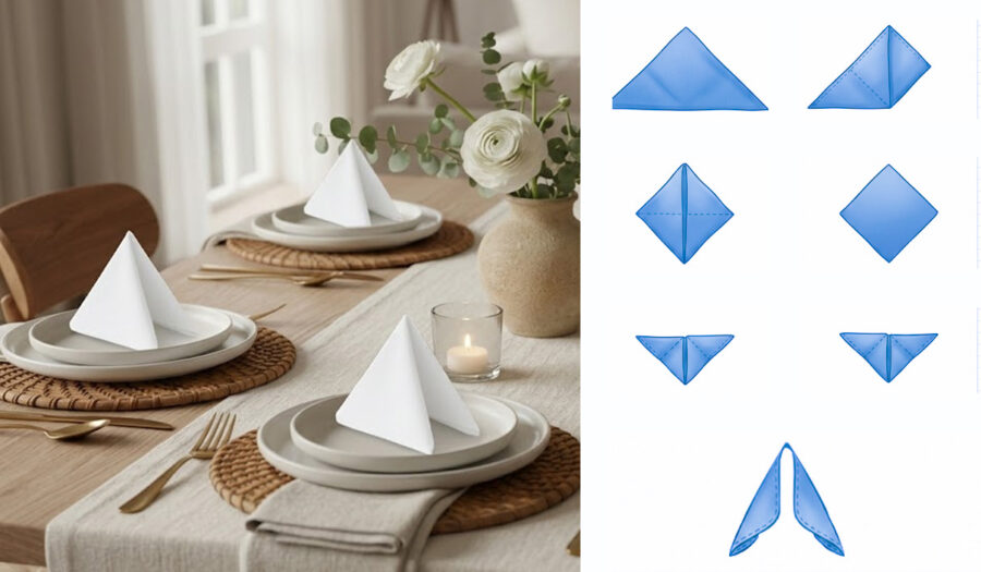 Pyramid Style Napkin