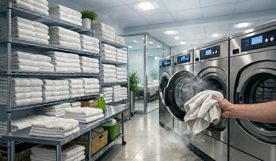 Why Bath Towels Become Scratchy In Industrial Laundry