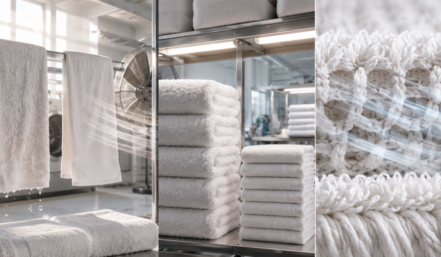 What Actually Makes a Hotel Towel Fast Drying_