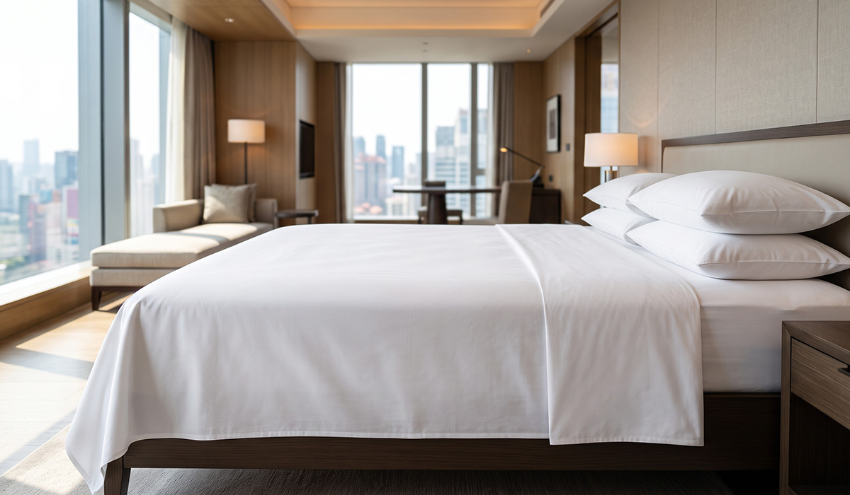 DZEE Textiles for Bulk Hotel Bed Sheet Supply