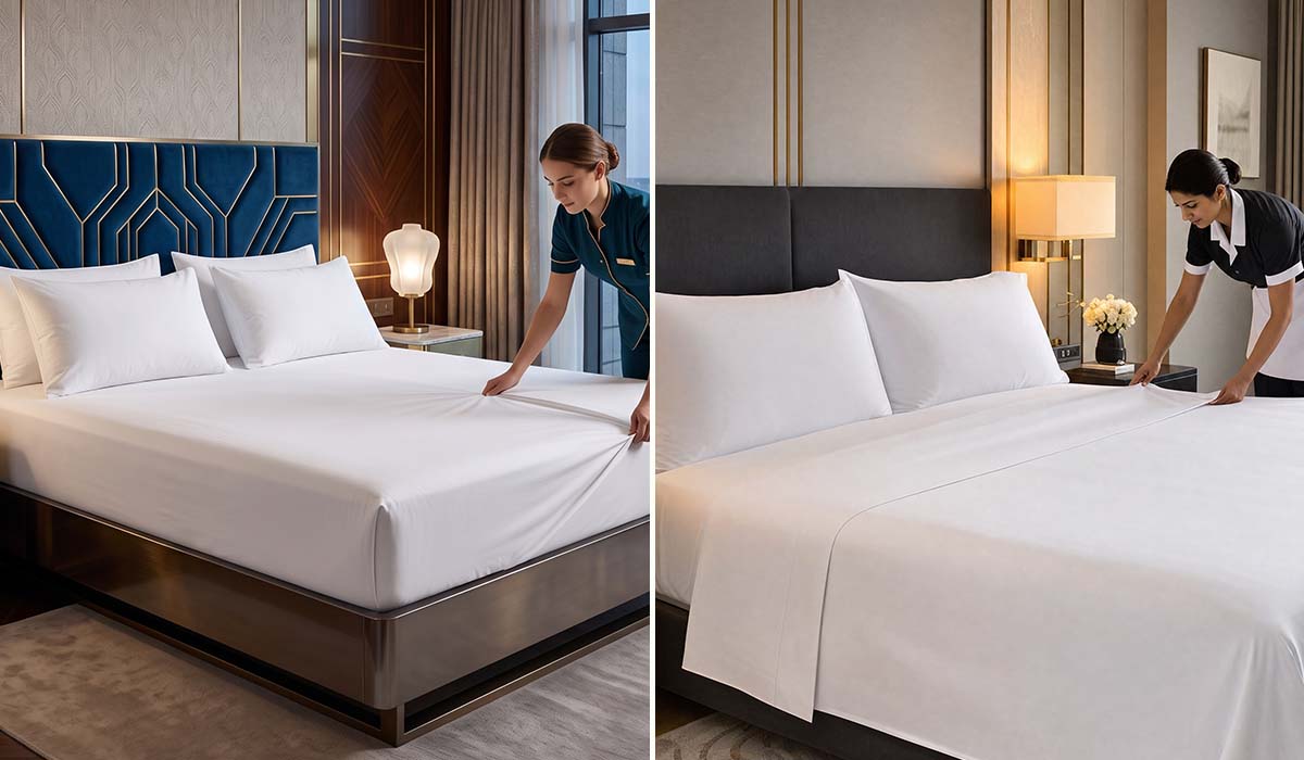 Fitted Sheet vs. Flat Sheet for Hotels: Which Is Best?