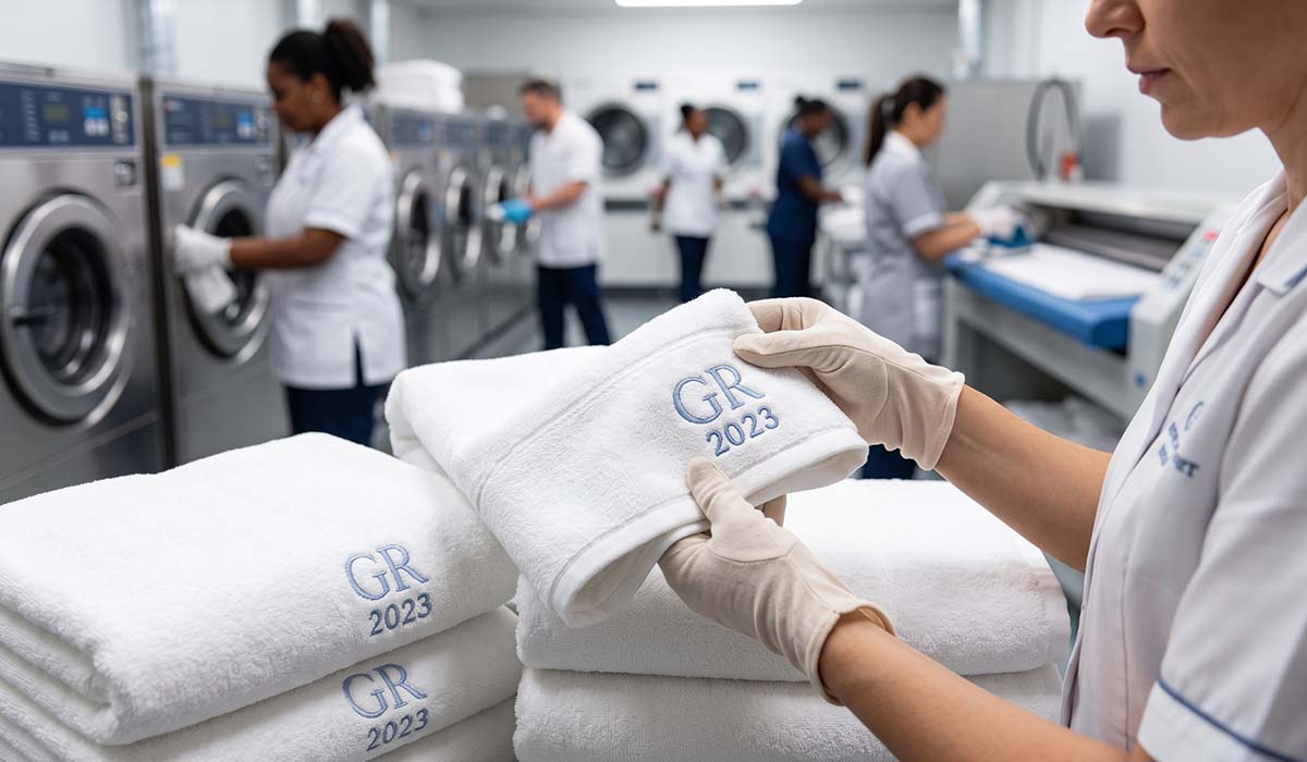 How Custom Embroidery in Hotel Linens Reduces Replacement Costs