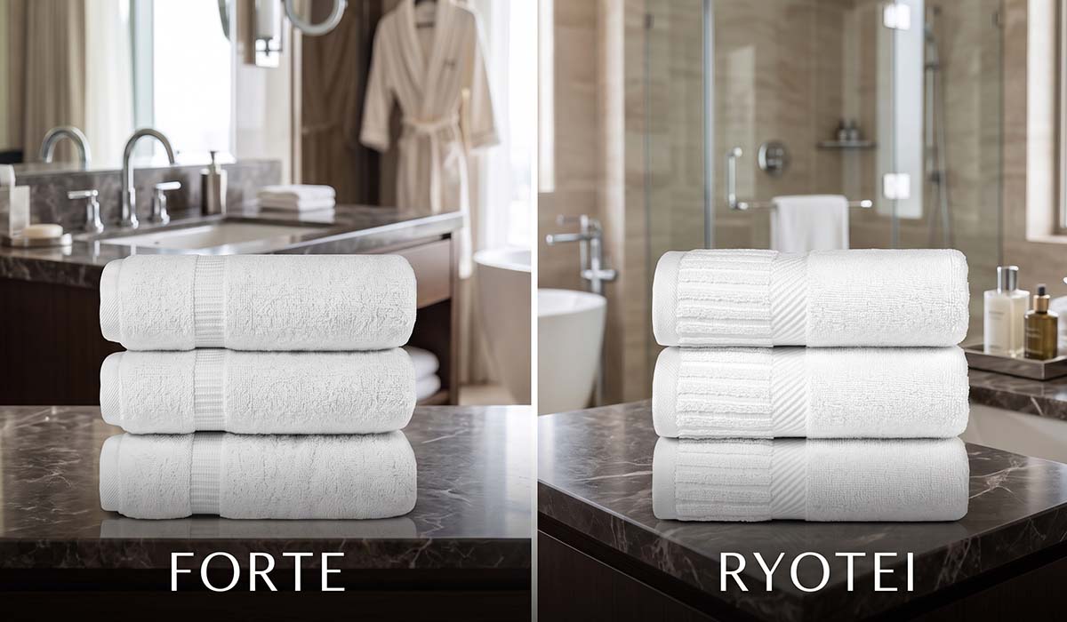 Forte vs. Ryotei_ Which Luxury Hotel Towel Fits Your Property_