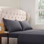 Soft Siesta Blended Charcoal Grey Sheet Set - T-200 - Full - 4 Pieces