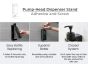 Refillable Shampoo Dark Green Pump Bottle 360 ml 20 Bottles / Case