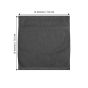 Belem 12 Pcs Washcloths 13 x 13 | Castlerock Gray 