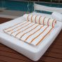 Ryotei Horizontal Stripe Pool Towel 36x68 15 lbs Orange