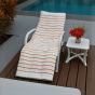Ryotei Horizontal Stripe Pool Towel 36x68 15 lbs Orange