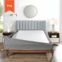 Stretchable Box Spring Wrap King Silver Gray