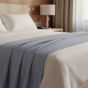 Dolphin Grey Microfiber Top Sheet / Queen Flat 94x96