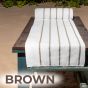 Ryotei Horizontal Stripe Pool Towel 36x68 15 lbs Brown