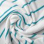 Ryotei Horizontal Stripe Pool Towel 30x60 10.50 lbs Aqua Blue