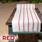 Horizontal Stripe Pool Towel 36x68 15 lbs Red