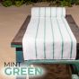 Horizontal Stripe Pool Towel 36x68 15 lbs Mint Green