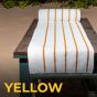 Horizontal Stripe Pool Towel 36x68 15 lbs Yellow