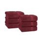 Belem 6 Pcs Hand Towels 16 x 30 | Cherry Cola 