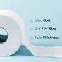 2 Ply Toilet Paper Platinum 500 Sheets 80 Rolls