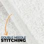 Close-up of the Double-needle Stitching. 