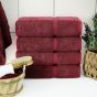 Belem 4 Pcs Bath Towel 27 x 50 | Cherry Cola