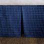 King Bed Skirt - Indigo Night