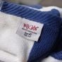 Cabana Pool Towel 35x70 18 lbs Ocean Blue & Almond Beige