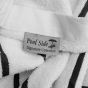 Ryotei Horizontal Stripe Pool Towel 30x60 10.50 lbs Black