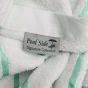 Horizontal Stripe Pool Towel 36x68 15 lbs Mint Green
