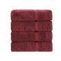 Belem 4 Pcs Bath Towel 27 x 50 | Cherry Cola