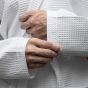 Honeycomb Waffle Bathrobe 48 x 60 Kimono Collar
