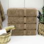 Belem 100% Premium Cotton Bath Towel Pack of 4 | 27 x 50 | Sandcastle Tan