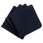 Napkins 20x20 Black Polyester Hemmed