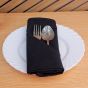 Napkins 20x20 Black Polyester Hemmed