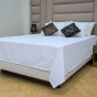 Serene Classic Checkered Top Sheet King 112x96