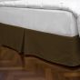 Full Diamond Bed Skirt - Teak Brown