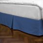 Full Diamond Bed Skirt - Midnight Blue