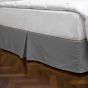 Full Diamond Bed Skirt - Silver Grey