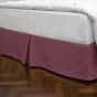 Queen Diamond Pique Bed Skirt - Greek Raisin