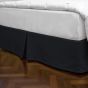 Queen Diamond Pique Bed Skirt - Persian Black
