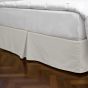 Full Diamond Bed Skirt - White