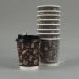 Individually Wrapped Hot Ripple Paper Cups 900/Case 
