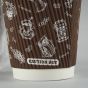 Individually Wrapped 9 Oz Hot Ripple Paper Cups 900/Case 