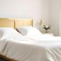 Belem Luxury Percale White Bed Sheet Set T-200 Twin