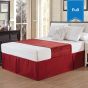 Chenille Bed Scarfs 26 x 85 Full Serene Merlot