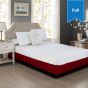 Fitted Box Spring Wrap 54 x 80 + 10.50 Full Wine Berry