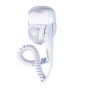The white hair dryer. 